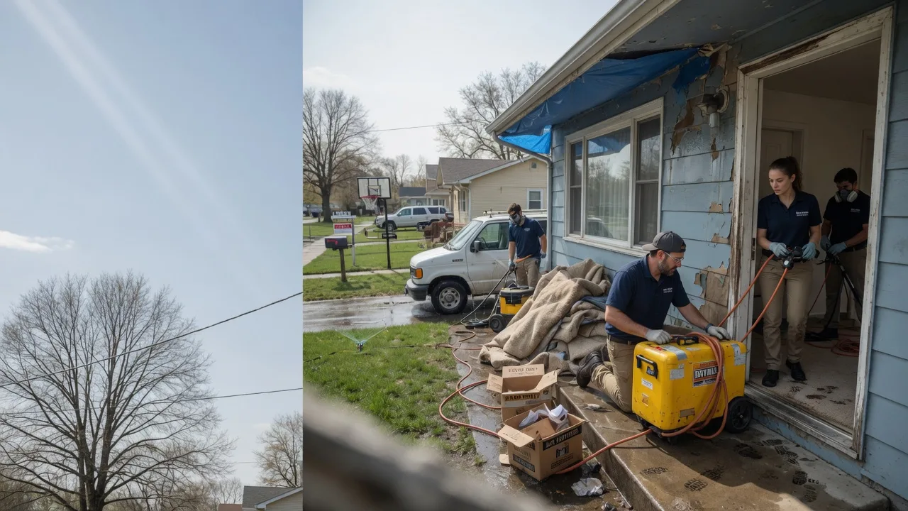 Basement Flood Cleanup in Easton, MO near me